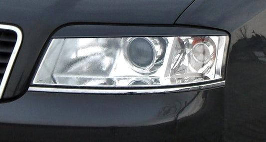 Scheinwerferblenden für AUDI A6 4B Facelift (2001+) Böser Blick